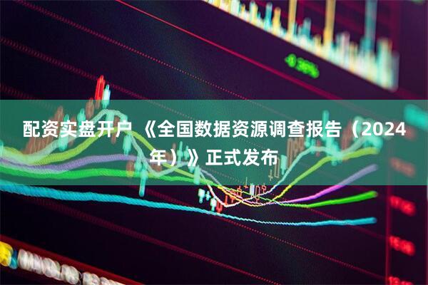 配资实盘开户 《全国数据资源调查报告（2024年）》正式发布