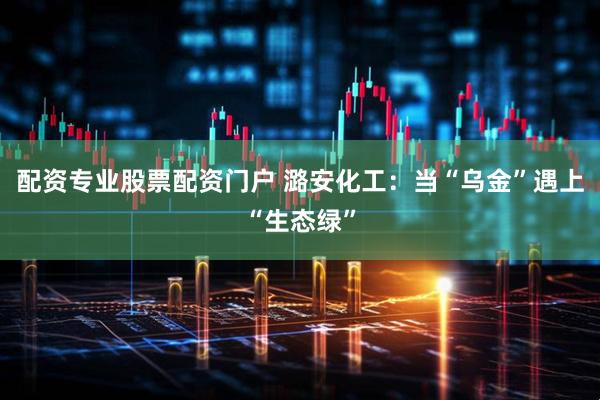 配资专业股票配资门户 潞安化工：当“乌金”遇上“生态绿”